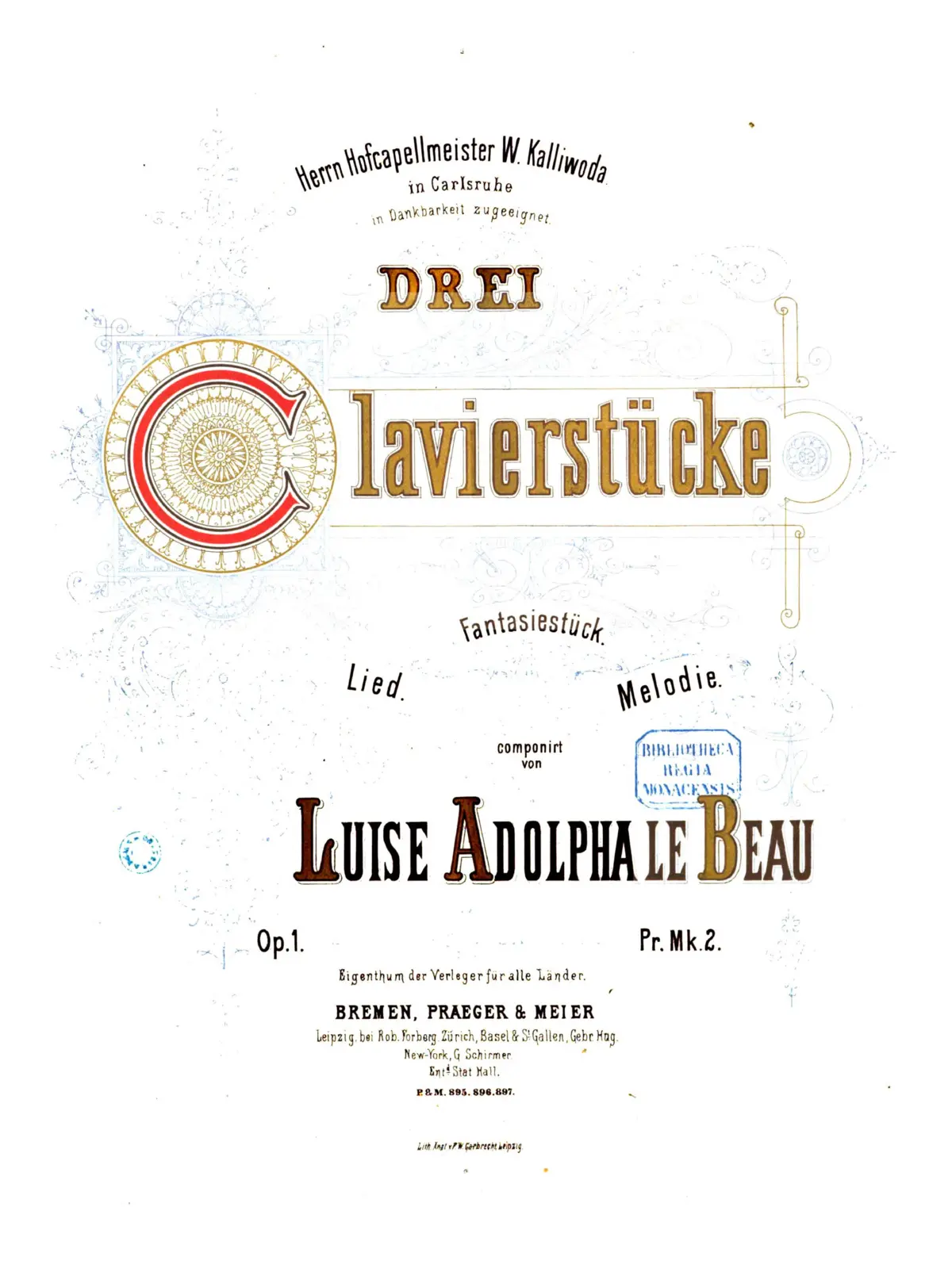 3 Klavierstücke - Page 1