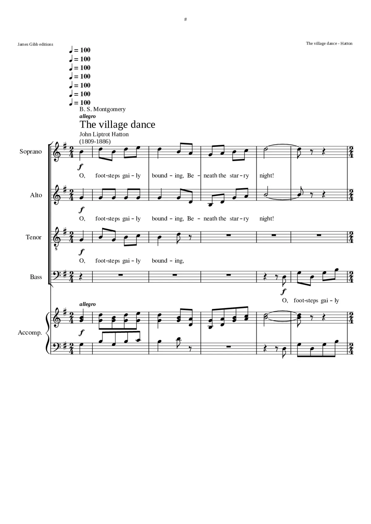 The village dance - Page 1