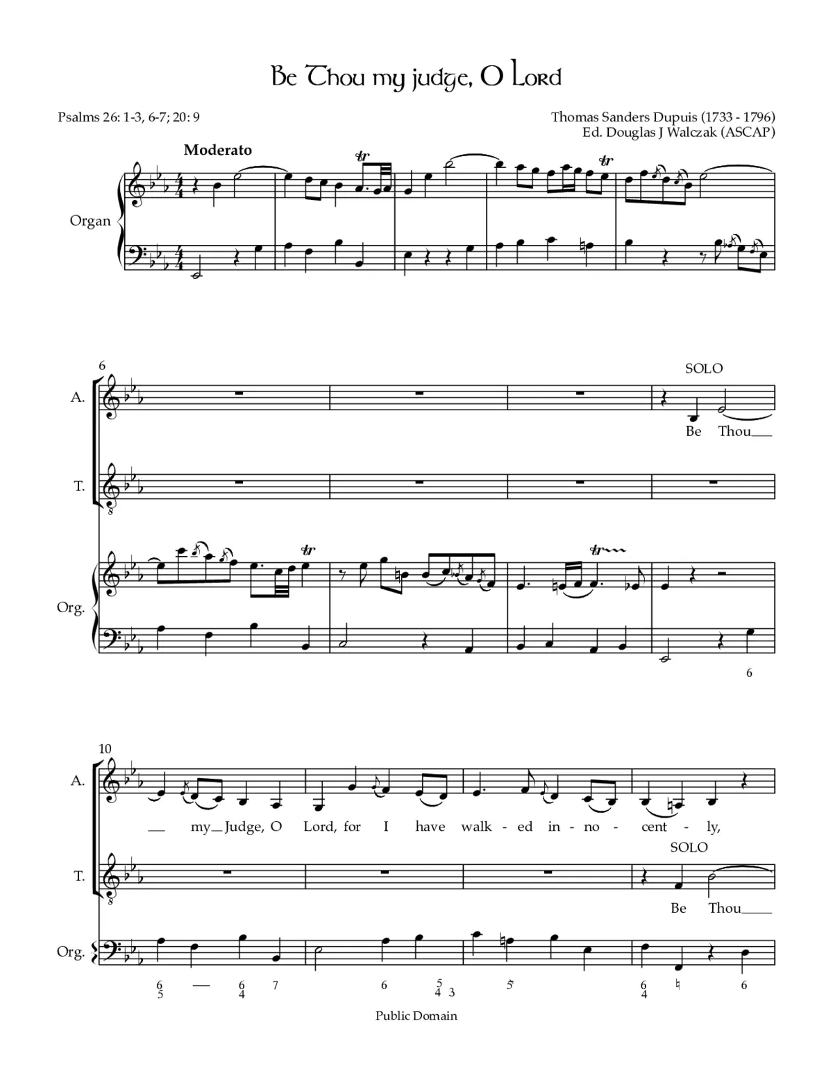 Be Thou my judge, O Lord - Page 1
