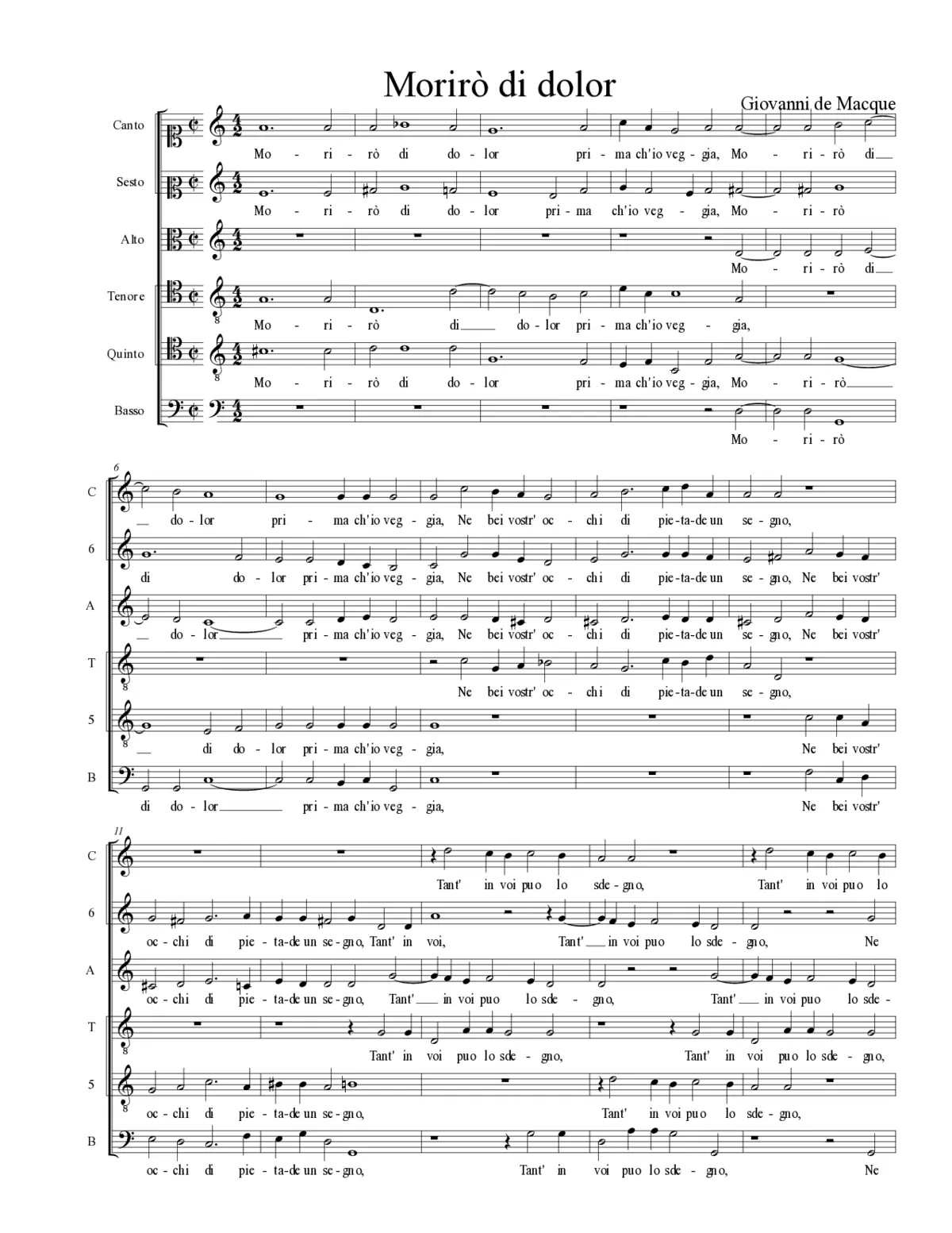 Morirò di dolor - Page 1