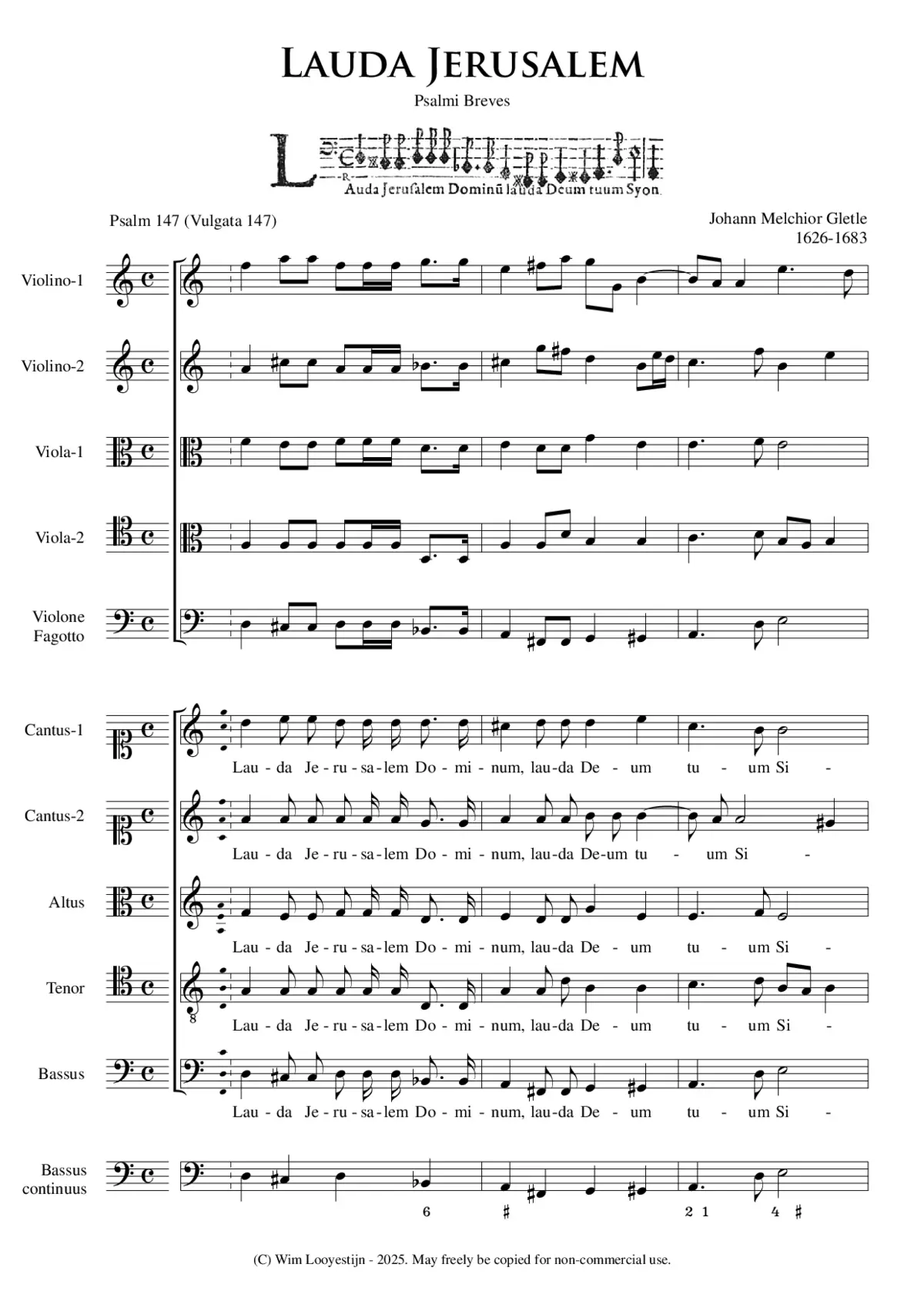 Lauda Jerusalem - Page 1