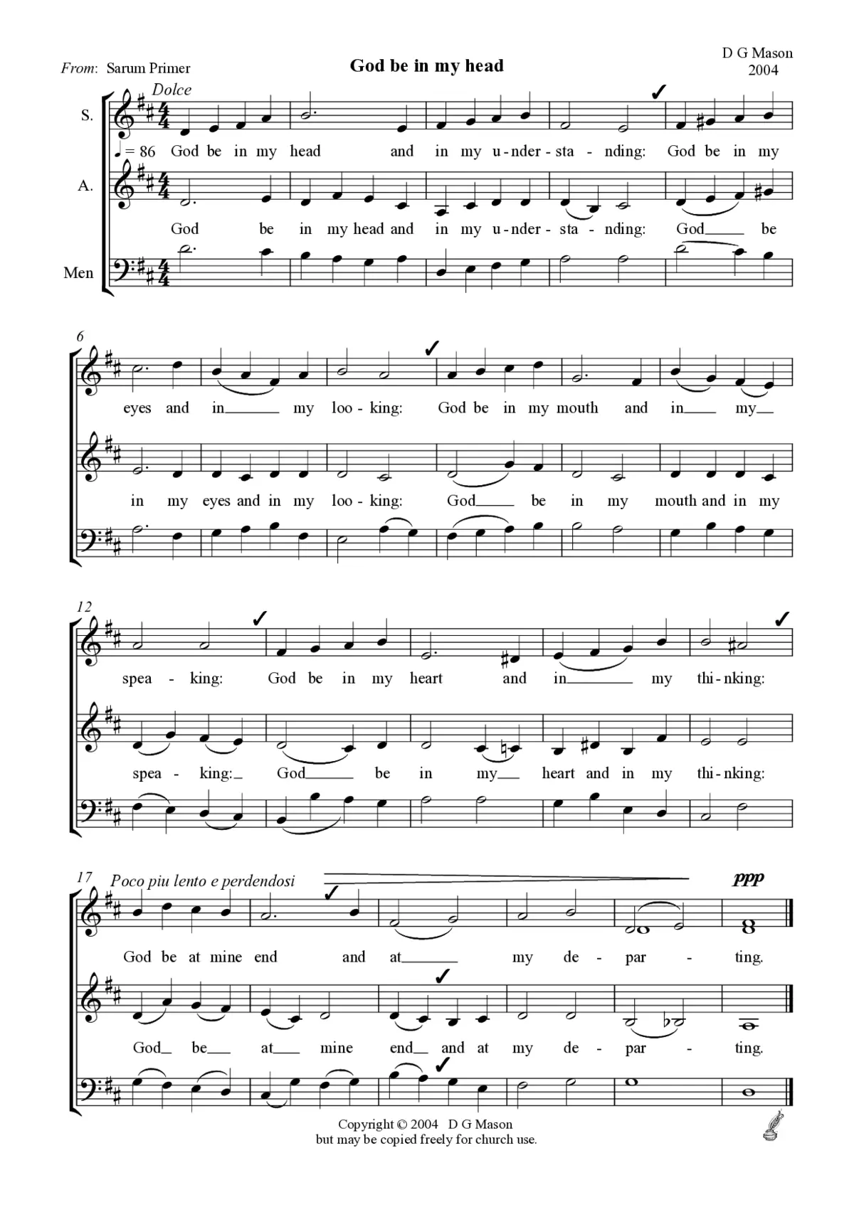 God be in my head - Page 1