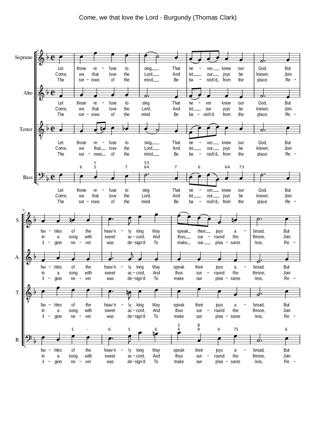 Come we that love the Lord - Page 1