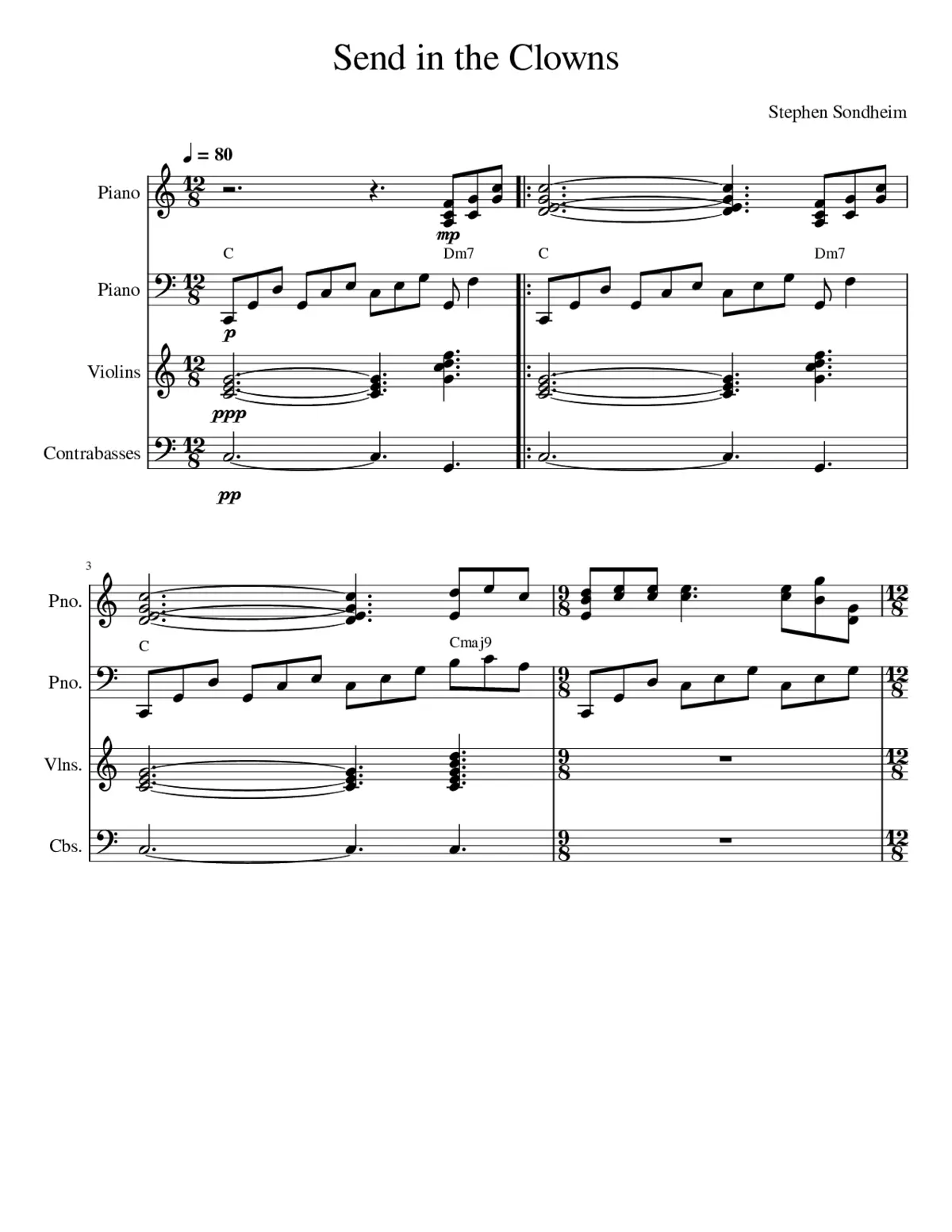 send in the clowns - Page 1