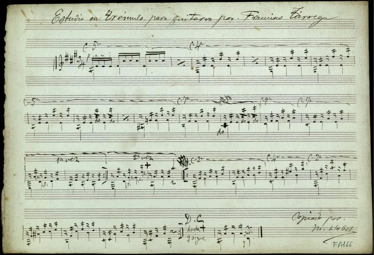Estudio en Trémulo para Guitarra - Page 1