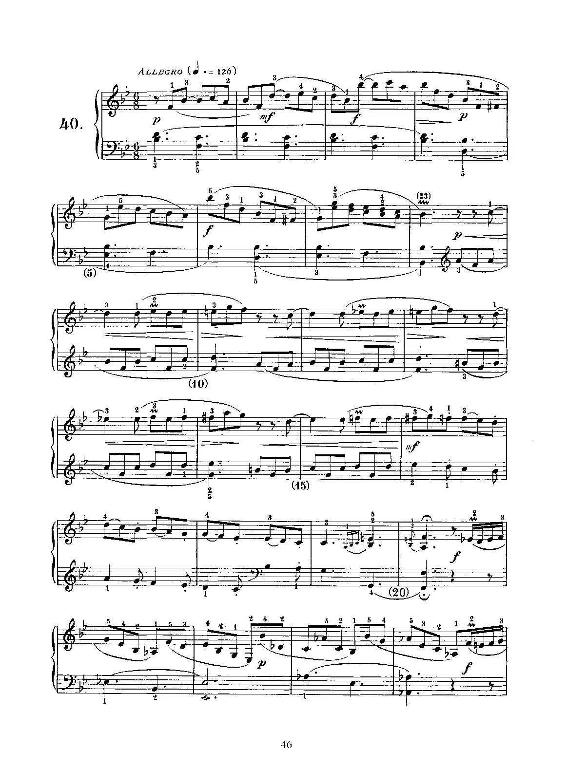 Keyboard Sonata in B-flat major - Page 1