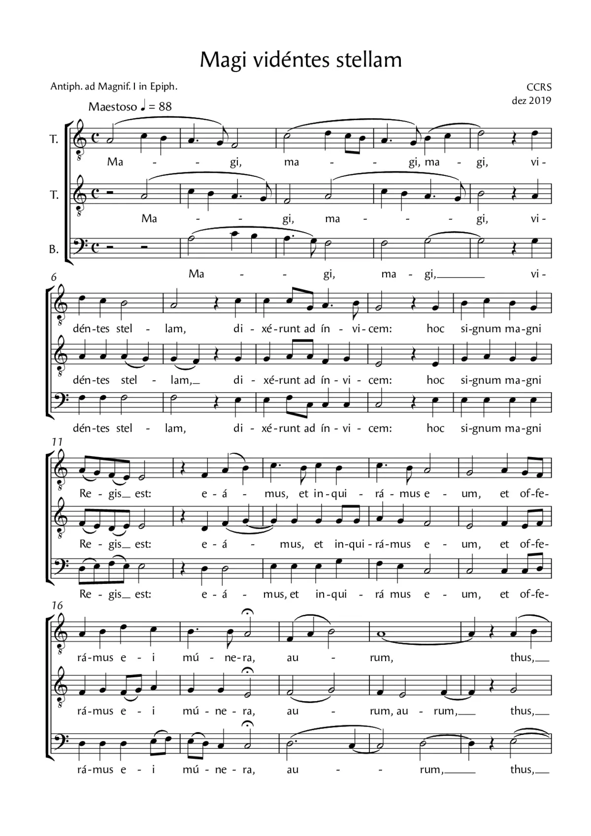 Magi videntes stellam - Page 1
