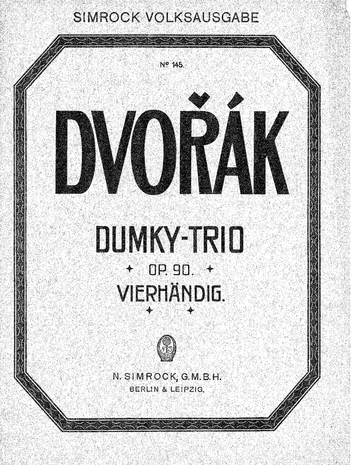 Piano Trio No.4 "Dumky" - Page 1