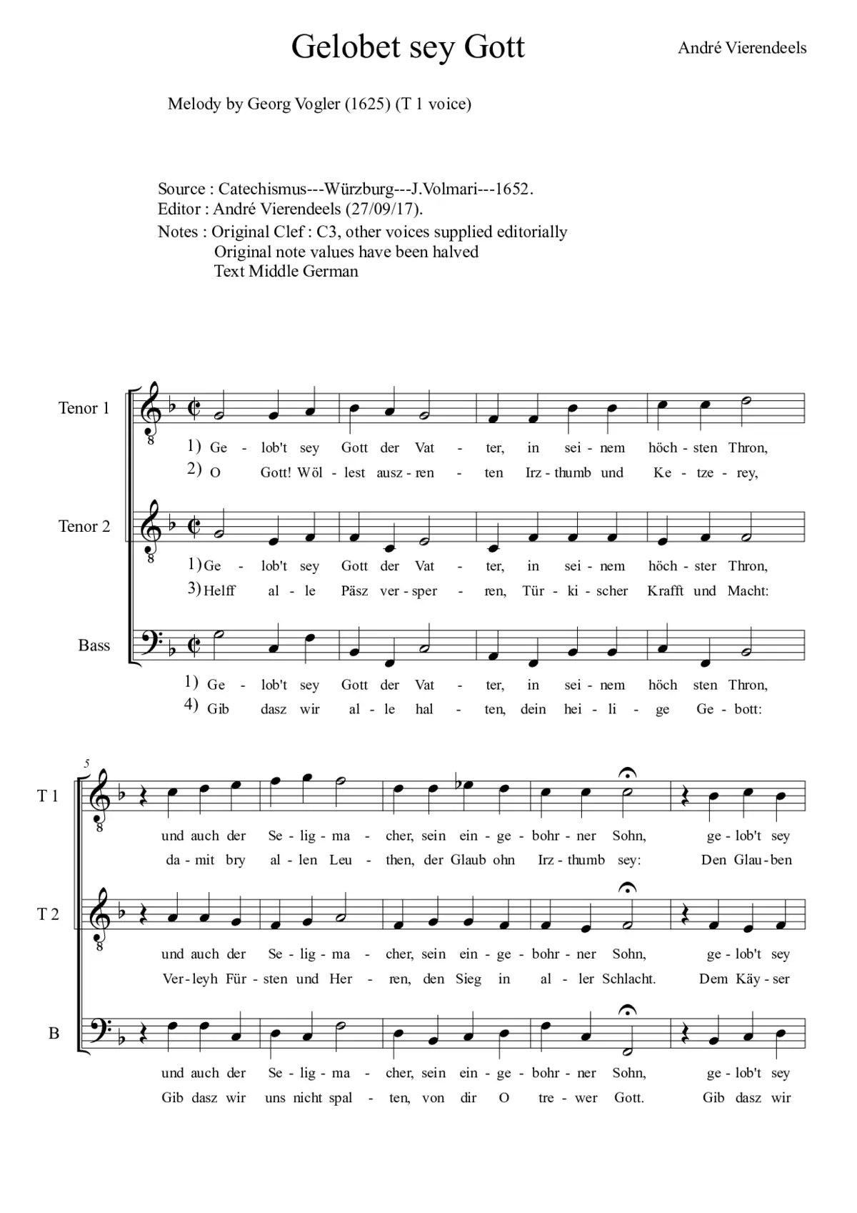 Gelobet sey Gott der Vatter - Page 1