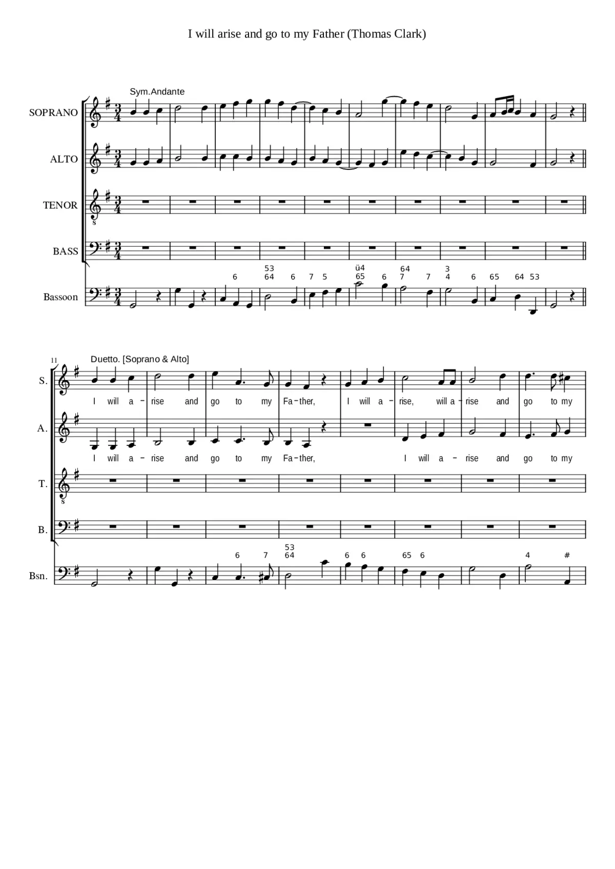 I will arise and go to my Father - Page 1