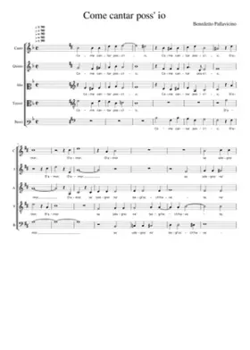 Come cantar poss' io