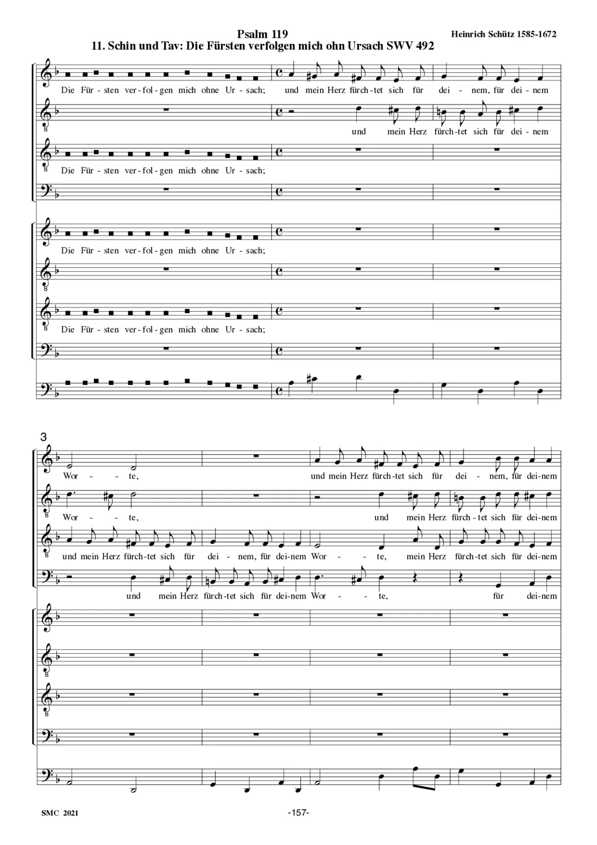 Der Schwanengesang: No. 11, SWV 492 - Page 1