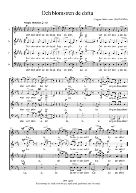 Och blomstren de dofta