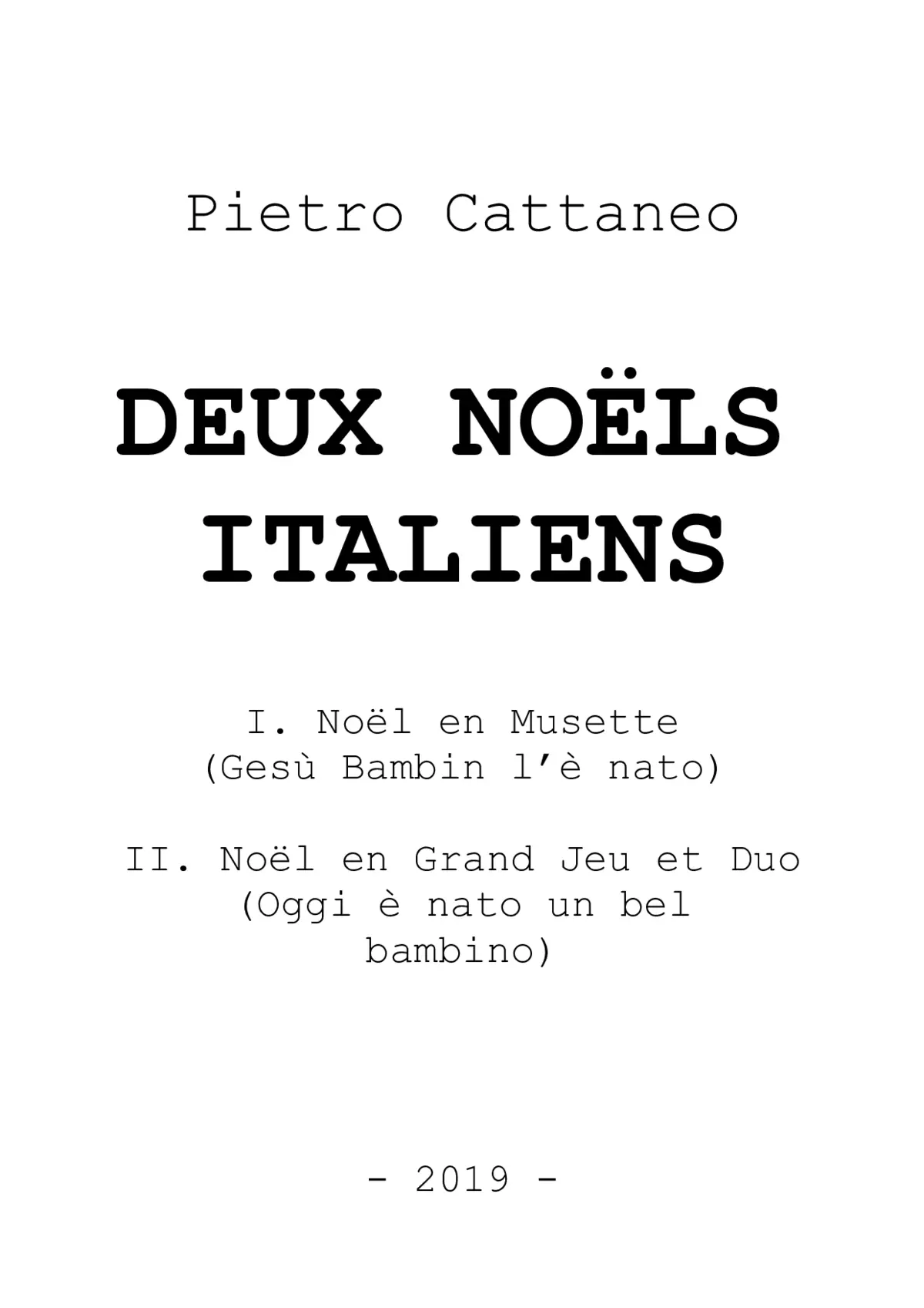Deux Noëls italiens - Page 1