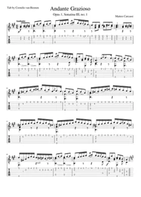 Andante Grazioso Opus 1 Sonatina III no; 1