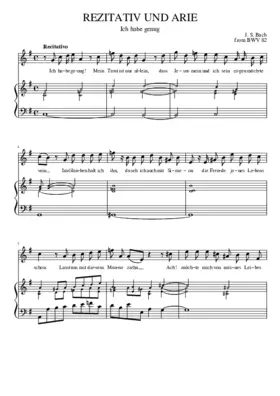 Ich habe genug BWV 82