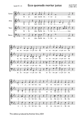 Ecce quomodo moritur justus