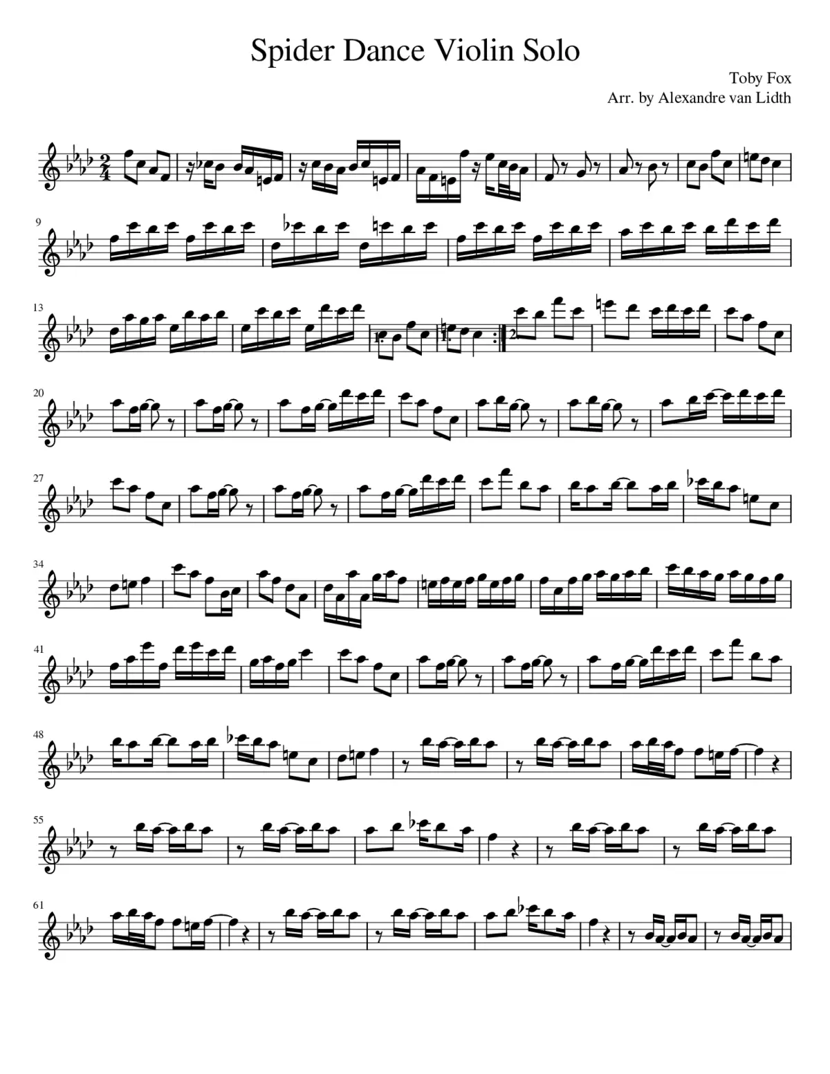 Spider Dance - Page 1