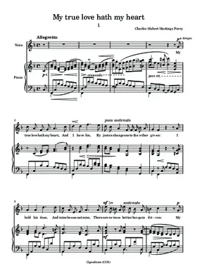 My true love hath my heart