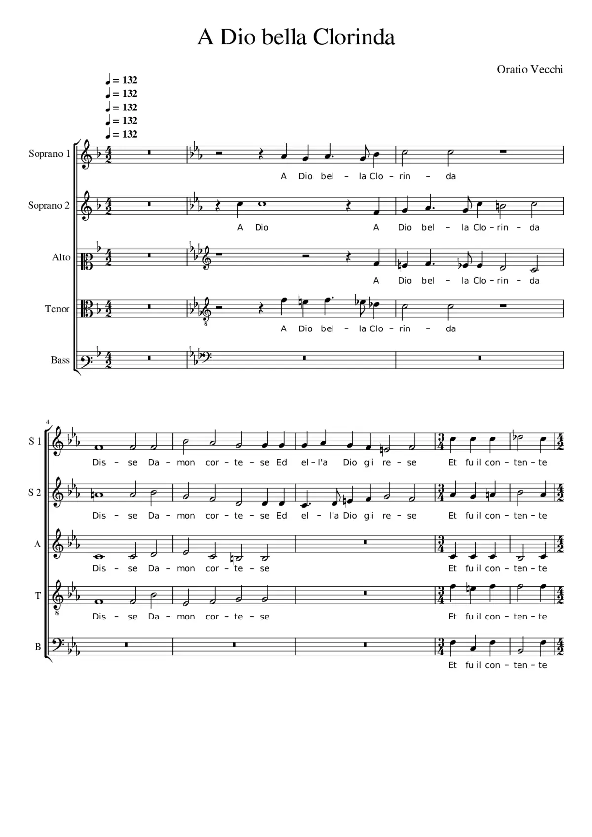 A Dio bella Clorinda - Page 1