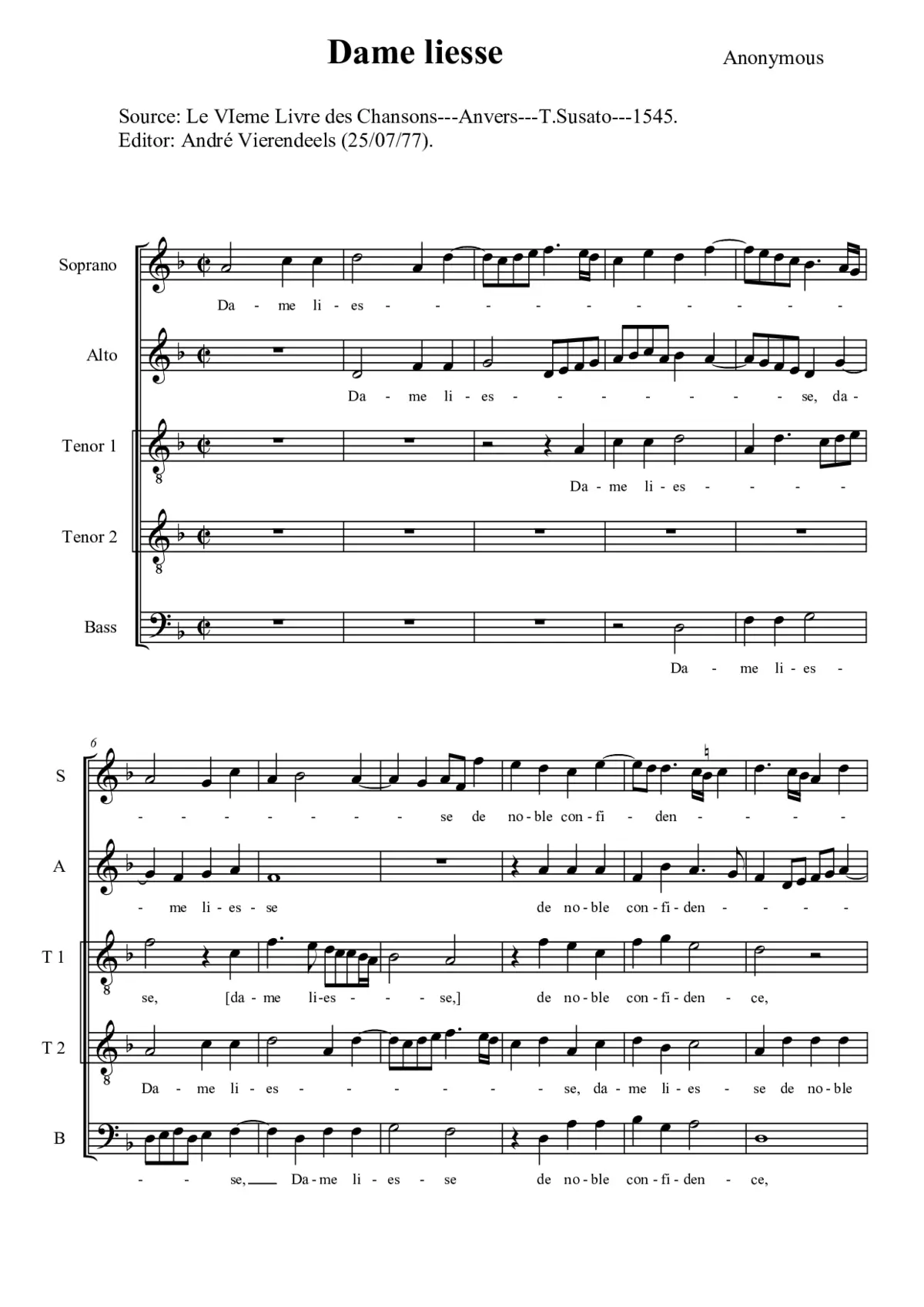 Dame liesse - Page 1