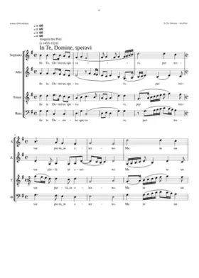 In te Domine speravi per trovar pietà