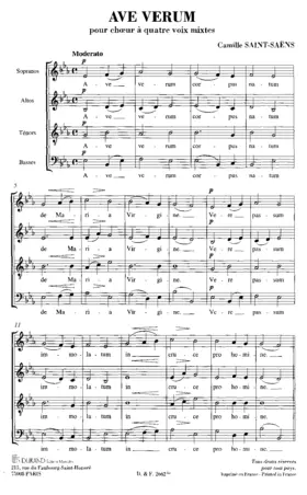 Ave Verum in E-flat (ca. 1860)