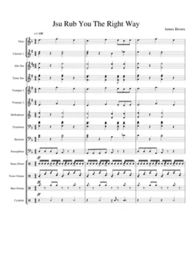 Jsu Rub You The Right Way MUSIC SHEET
