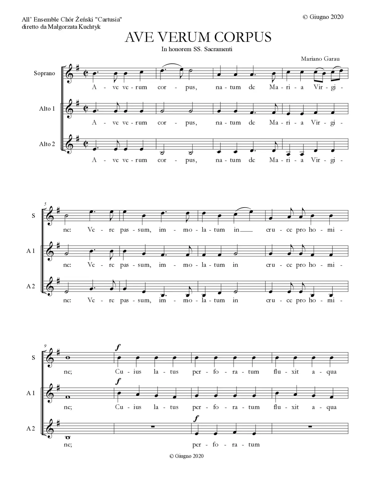 Ave verum 2020 - Page 1