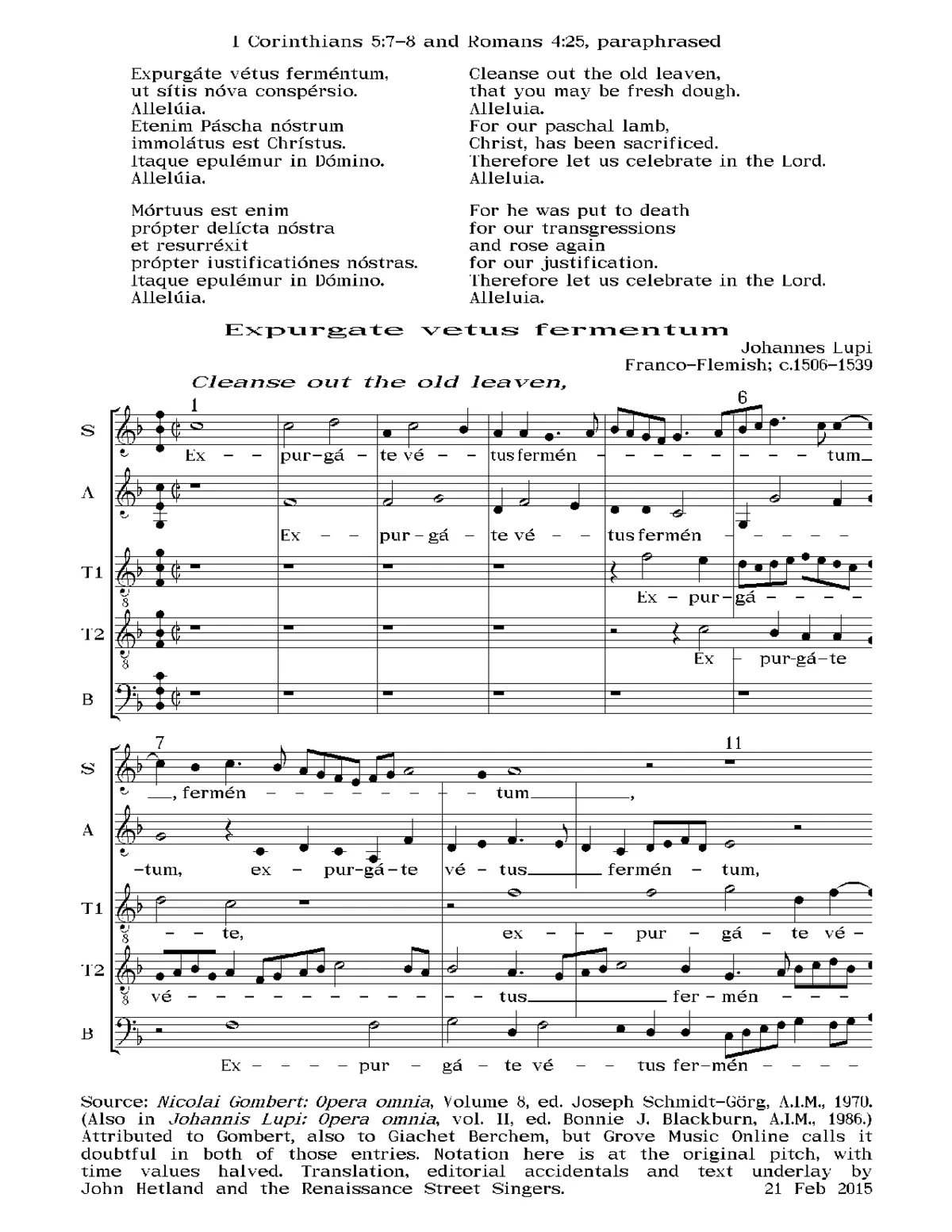 Expurgate vetus fermentum - Page 1