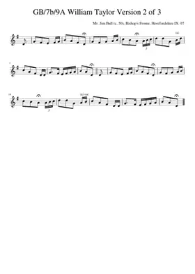 GB/7b/9A William Taylor Version 2 of 3