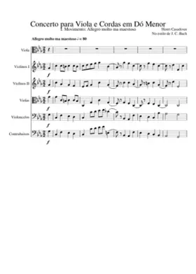 Viola concerto in C minor