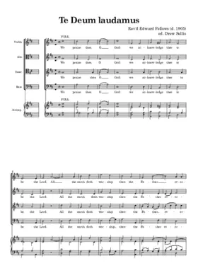 Te Deum laudamus in D major
