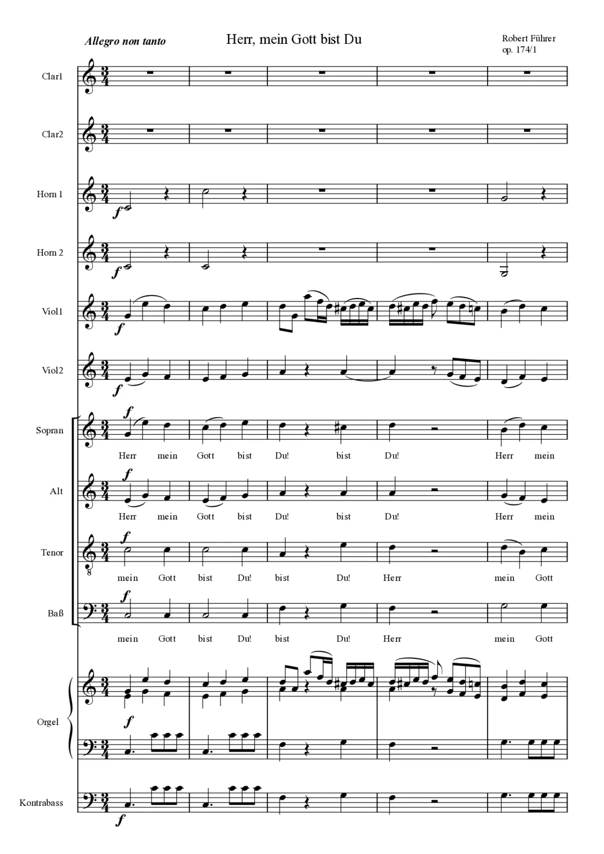 Herr, mein Gott bist du - Page 1
