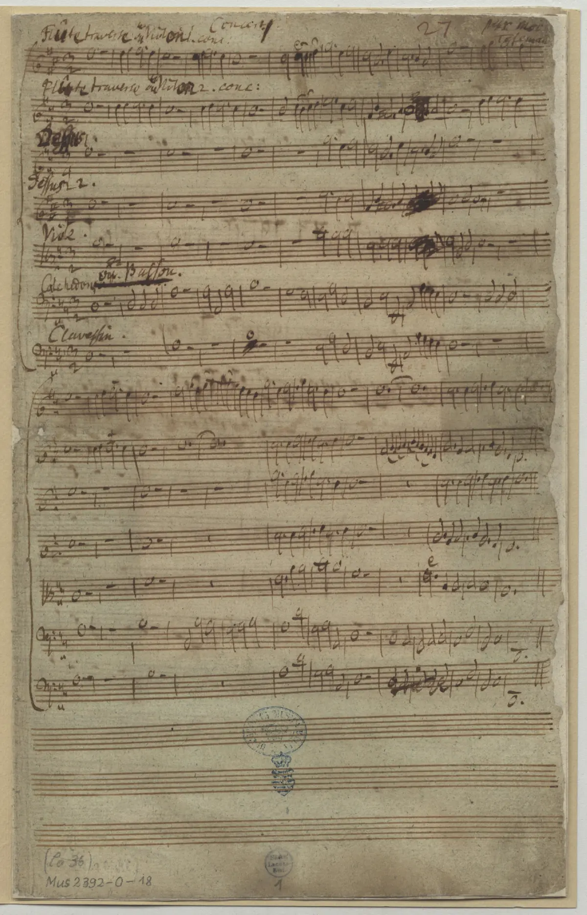Concerto for 2 Flutes and Calchedon - Page 1