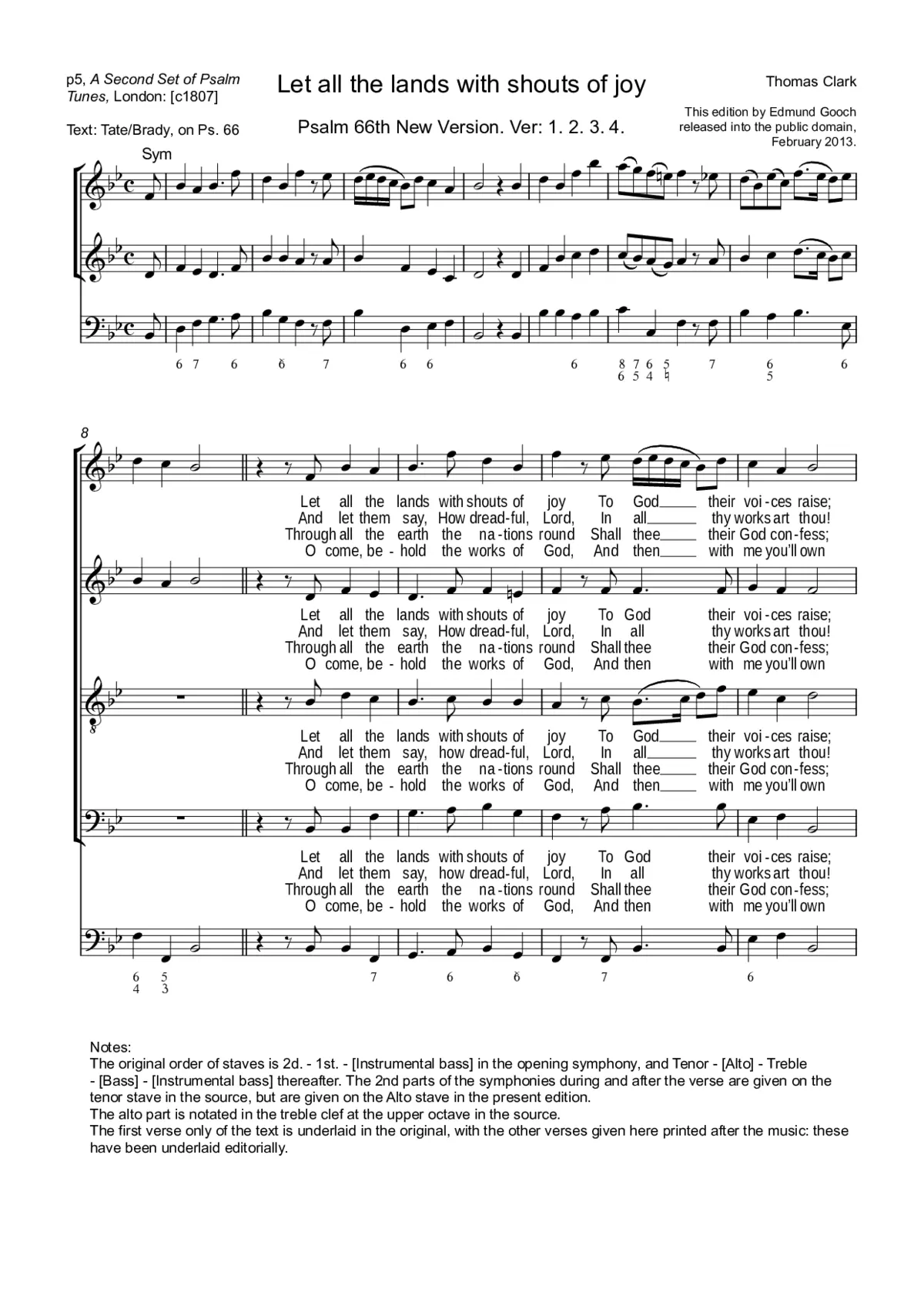 Let all the lands with shouts of joy - Page 1