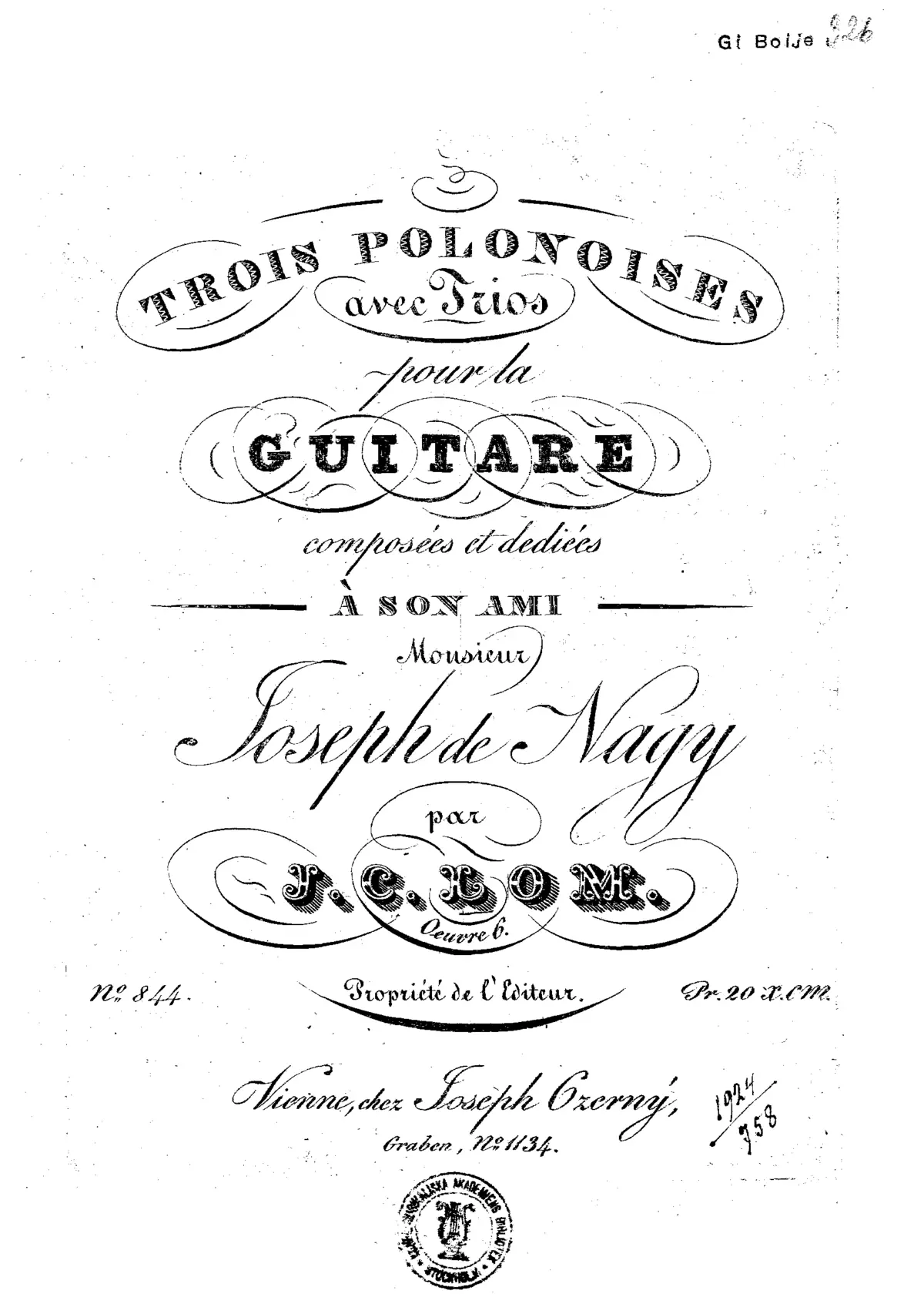 3 Polonoises avec trios pour la guitare - Page 1