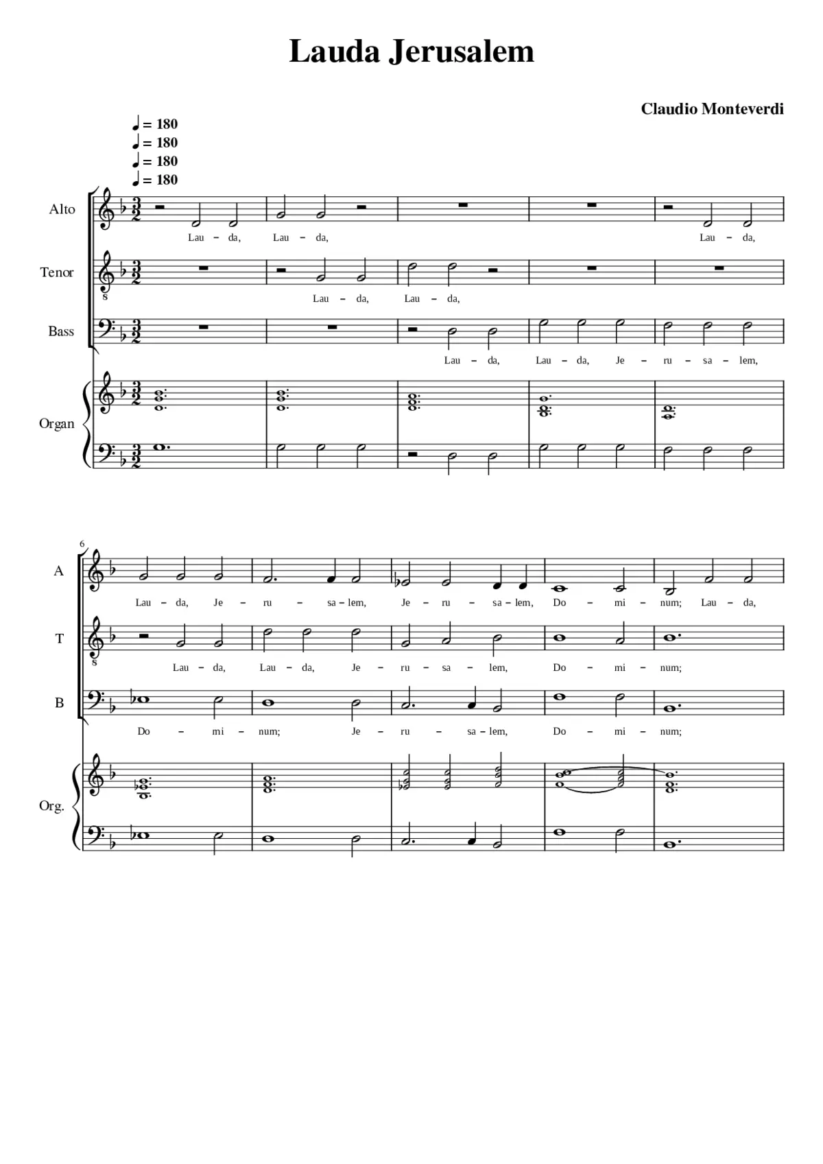 Lauda Jerusalem Dominum - Page 1