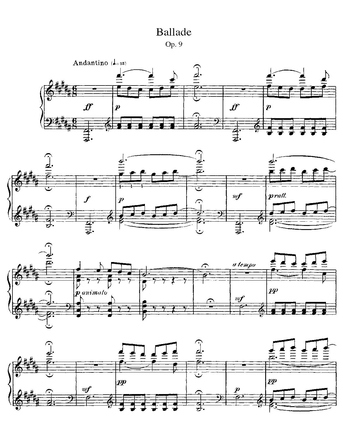 Ballade - Page 1