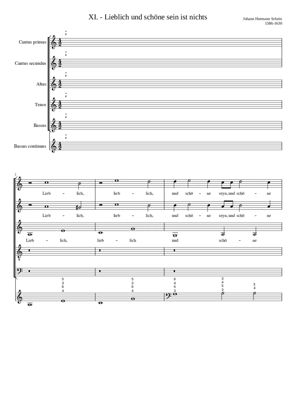 Lieblich und schöne sein ist nichts - Page 1