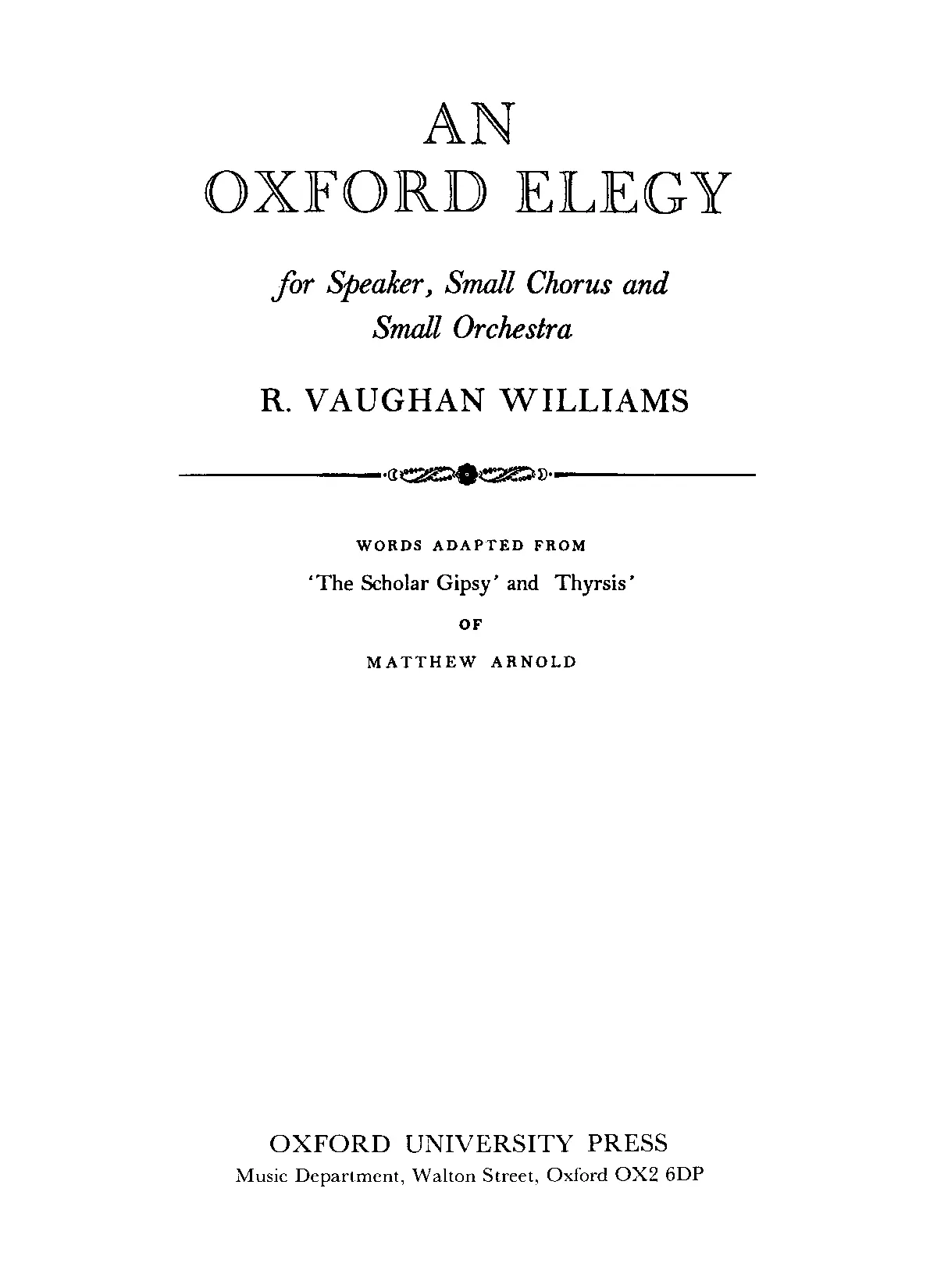 An Oxford Elegy - Page 1