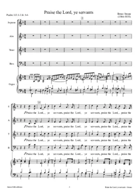 Praise the Lord, ye servants