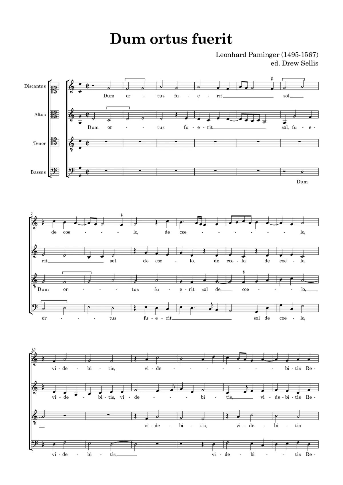 Dum ortus fuerit - Page 1