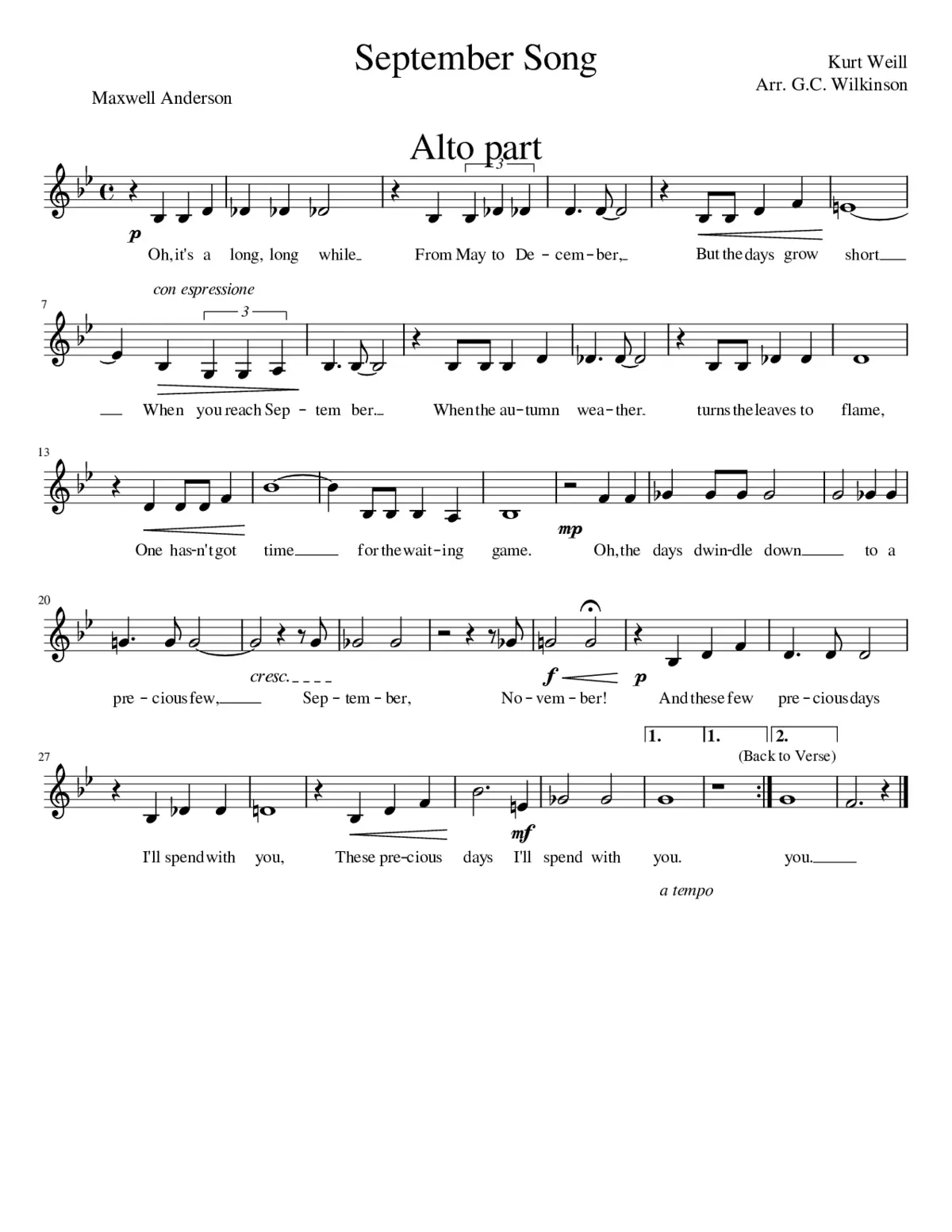 September song - Page 1