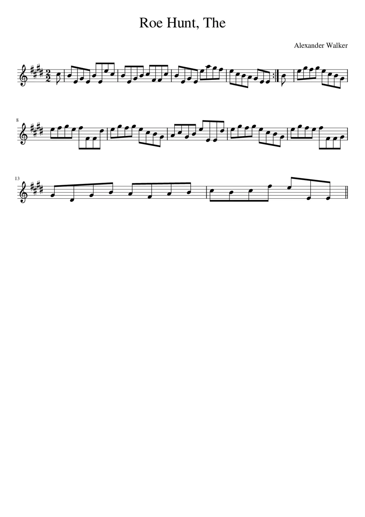 The Roe Hunt - Page 1