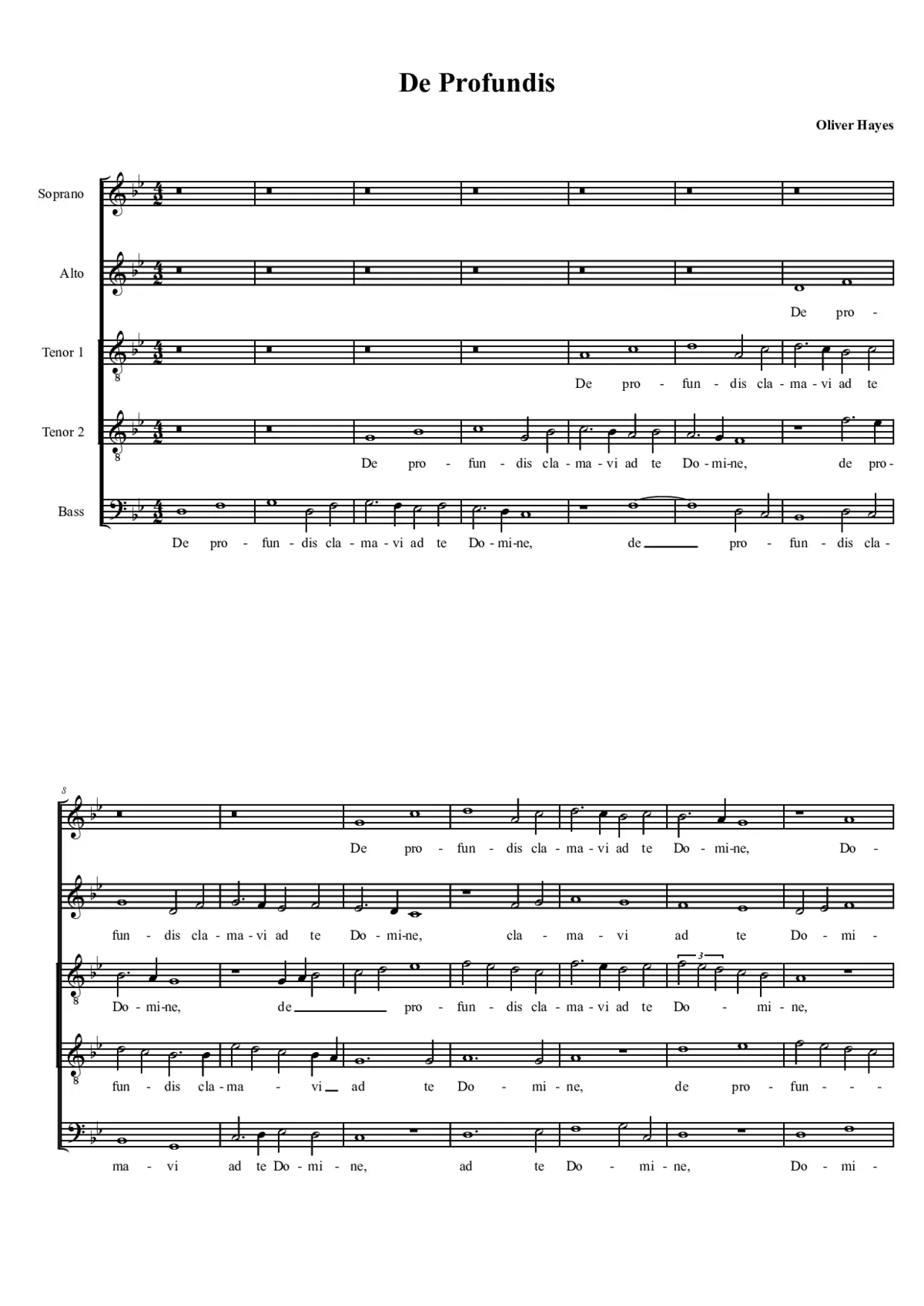 De Profundis - Page 1