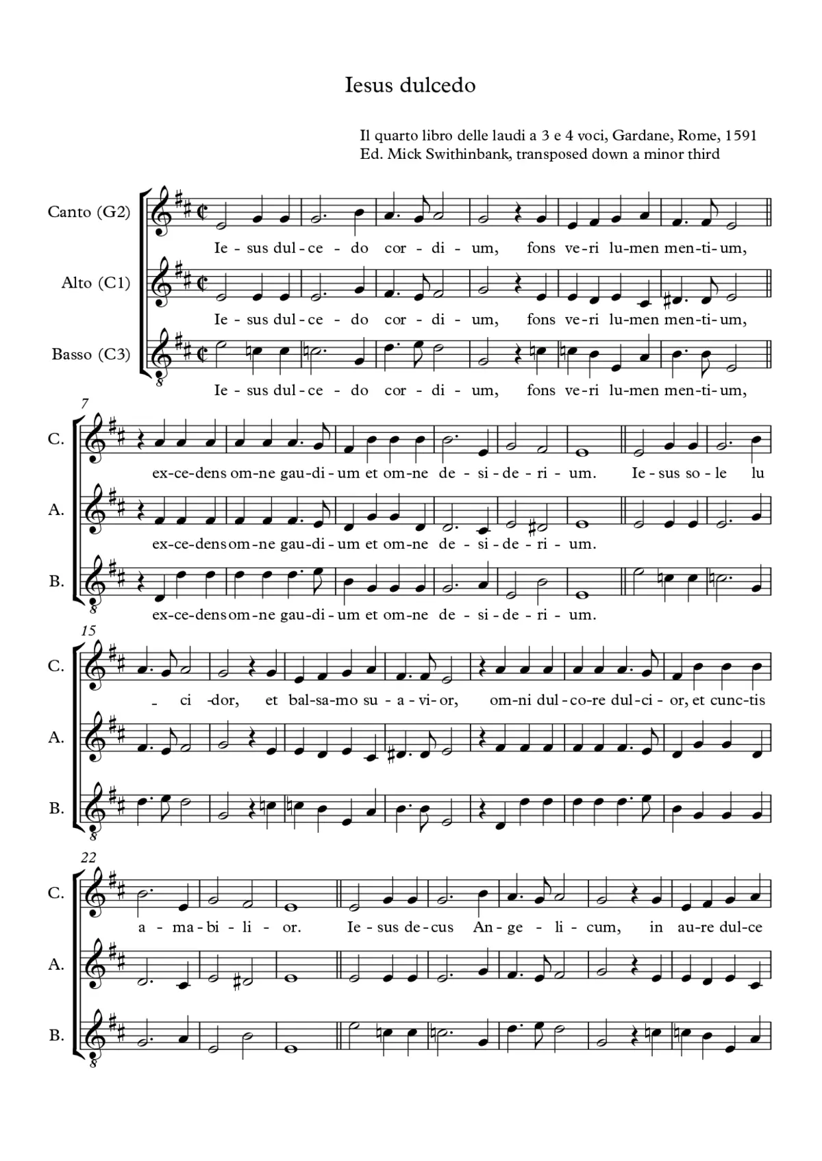 Iesus dulcedo - Page 1