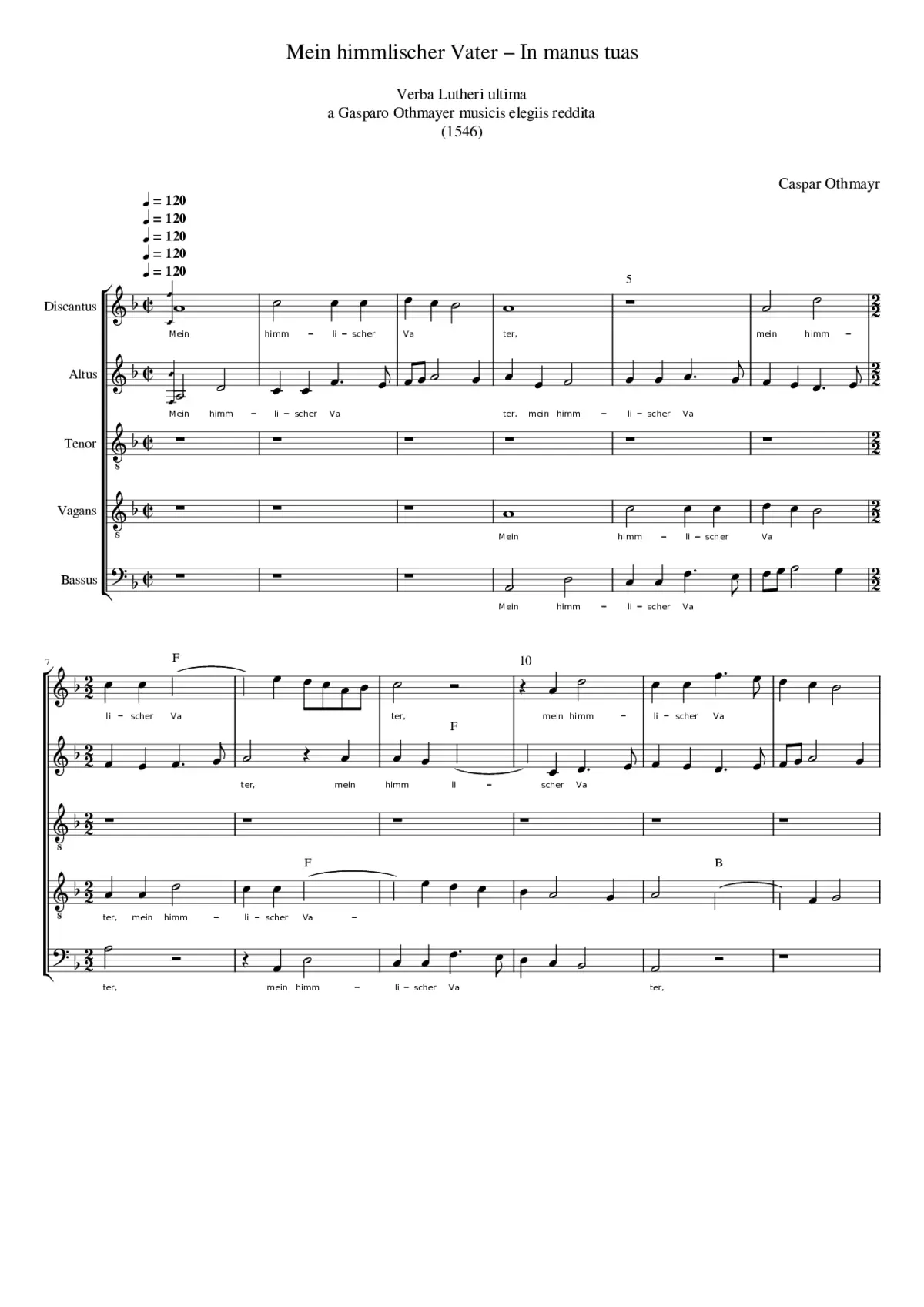 Mein himmlischer Vater - In manus tuas - Page 1