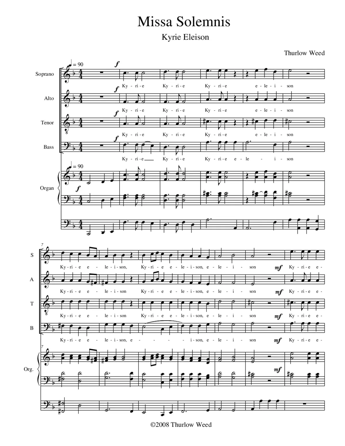 Missa Solemnis - Page 1