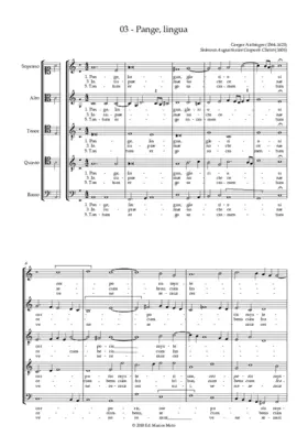 Pange lingua a 5 (I)